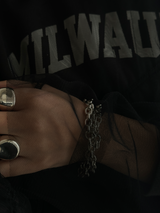 7.5mm fat oval chain necklace 45.5cm