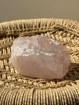 【MOMOMOON】Madagascar Rose quartz candle holder/1.05kg