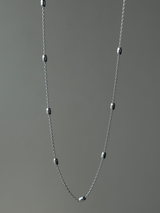 【セット割引対象外】オーバルビーズMIXチェーンネックレス | 40〜44cm