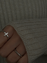 Cross Ring 13号:15号 | silver925 | 十字架 | クロスデザイン 軽量