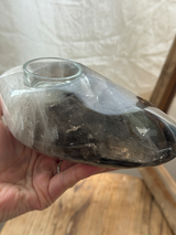 【MOMOMOON】Madagascar smoky quartz candle holder/1.20kg