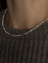 Silver925×天然石|A/バロックパールのチョーカーネックレス 39cm(Reeplushハンドメイド)