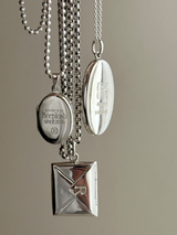 両面刻印【お好きな刻印お入れします】Original Message series - Letter Envelopes pendant top -