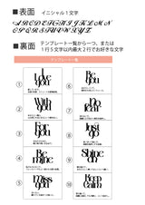 両面刻印【お好きな刻印お入れします】Original Message series - イニシャル Mini Oval pendant -