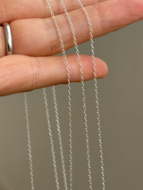 【AZ1.0 】 華奢 小豆チェーン 1mm幅 | 40cm,45cm,50cm【刻印アイテムセット割対象】