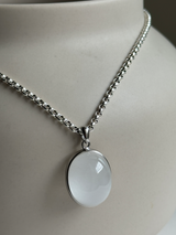 【MOMOMOON】高品質 Amphibole in Quartz pendant top【0610-9】