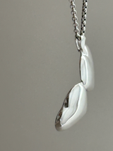 両面刻印【お好きな刻印お入れします】31×31mm Big Heart Locket pendant