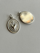 Heart on cross Oval plate top