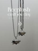 両面刻印【お好きな刻印お入れします】hand craft -Heart Ribbon-