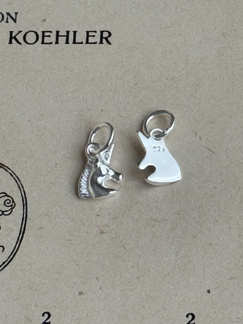 軽量 ミニユニコーンチャーム 約10×7.5×2mm |シルバー925|セレクト