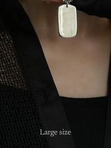 刻印 名入れ | タグプレート ペンダントトップ : S,M,Lサイズ展開 |シルバー925 | 日本製