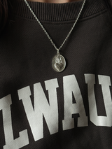 Heart on cross fire Plate