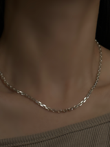 【割引対象外】3.3mm cut azuki chain necklace 42cm(B)