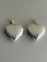 両面刻印【お好きな刻印お入れします】31×31mm Big Heart Locket pendant