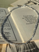 Silver925×天然石|レインボームーンストーンとポイントパールネックレス 40.5cm〜45cm(Reeplushハンドメイド)