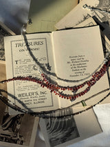 Silver925×天然石|ストライプオニキスネックレス 38.5cm〜43cm(Reeplushハンドメイド)