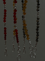 Silver925×天然石|11月誕生石 シトリンチャーム ミニチョーカーネックレス(Reeplushハンドメイド)約36.5cmまたは38cm