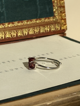 【MOMOMOON】ガーネット ラフカットリング:フリーサイズ| 天然石・鉱石・パワーストーン