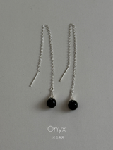 Onyx,Red Onyx Drop chain pierce