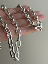 9mm fat oval chain necklace 43cm