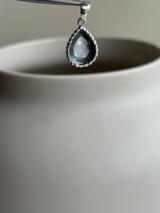 Rainbow moon stone tear drop Pendant top