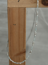 Silver925×天然石|アマゾナイト ネックレス(Reeplushハンドメイド)