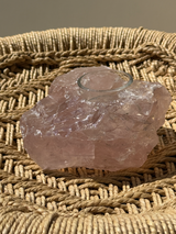 【MOMOMOON】Madagascar Rose quartz candle holder/1.10kg