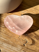 【MOMOMOON】Madagascar Rose quartz Heart Tray【No.9】