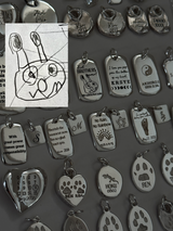 【オリジナルデータ刻印】- Craft TAG plate - S,M,Lサイズ展開