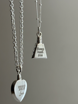 両面刻印可能【お好きな刻印お入れします】 Heart memorial bottle