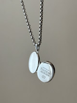両面刻印【お好きな刻印お入れします】Original Message series - Oval Locket pendant -