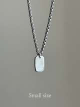 刻印 名入れ | タグプレート ペンダントトップ : S,M,Lサイズ展開 |シルバー925 | 日本製