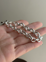 7.5mm fat oval chain bracelet 19cm