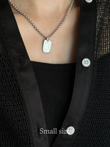 刻印 名入れ | タグプレート ペンダントトップ : S,M,Lサイズ展開 |シルバー925 | 日本製