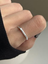 表面刻印可能【お好きな刻印お入れします】 2mm chain Message Ring