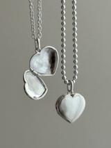 表+内側刻印【お好きな刻印お入れします】hidden message Locket pendant Type:Heart