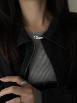 【セット割引対象外】7.2×3.5mm Long Cable Necklace chain | 40cm,50cm