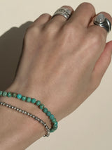 【MOMOMOON】4.5mm turquoise Bracelet/Mexico 【A】