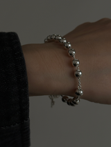 Medium Ball chain medal bracelet