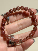 【MOMOMOON】7.3mm color change Andesine Bracelet /Tibet 【A】