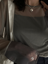 表+内側刻印【お好きな刻印お入れします】hidden message Locket pendant Type:Heart