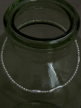 Silver925×天然石|アシンメトリーバロックパールチョーカー ネックレス37.5cm〜42cm(Reeplushハンドメイド)