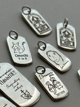 【オリジナルデータ刻印】- Craft TAG plate - S,M,Lサイズ展開