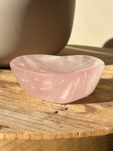 【MOMOMOON】Madagascar Rose quartz Heart Tray【No.9】