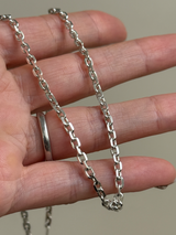 【割引対象外】3.3mm cut azuki chain necklace 42cm(B)