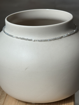 Silver925×天然石|レインボームーンストーンとポイントパールネックレス 40.5cm〜45cm(Reeplushハンドメイド)