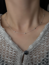 【セット割引対象外】オーバルビーズMIXチェーンネックレス | 40〜44cm