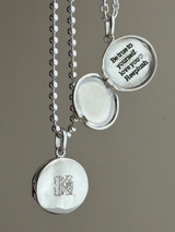表+内側刻印【お好きな刻印お入れします】 - hidden message Locket pendant Type:Round -