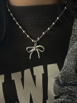 4.0mm ball beads chain necklace 41+2cm