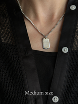 刻印 名入れ | タグプレート ペンダントトップ : S,M,Lサイズ展開 |シルバー925 | 日本製